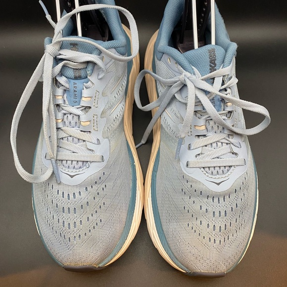 Hoka Blue and Tan Women's Sneakers - Picture 5 of 10